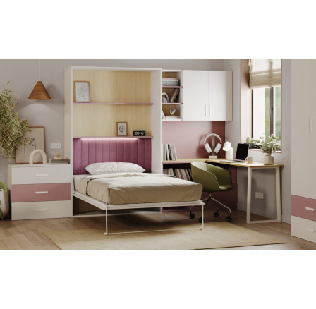 Sklápěcí postel FLEXI LUMIK Kašmír Růžová Antik