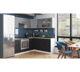 Rohová kuchyňská linka Romana popel/grafit MAT
