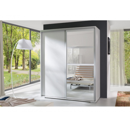 Šatní skříň LEO 180, Bílá Šatní skříň LEO 180, Bílá