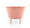 Křeslo AMORINITO, světle růžová/zlatá