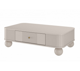 Konferenční stolek Vesper, kašmír / zlaté úchyty