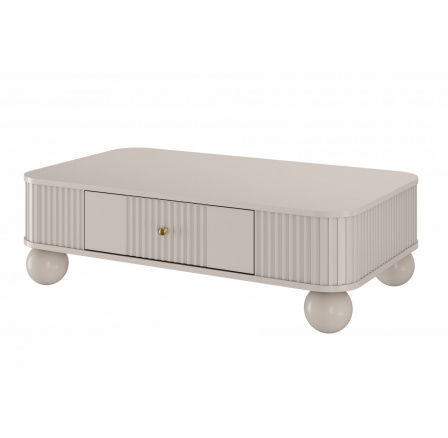 Konferenční stolek Vesper, kašmír / zlaté úchyty