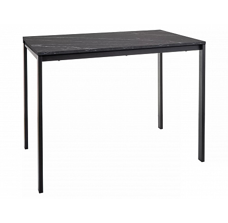 Jídelní stůl MARIO, Efekt černého mramoru/Černá