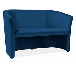 Pohovka TM-2 VELVET, Modrý Bluvel 86/Wenge