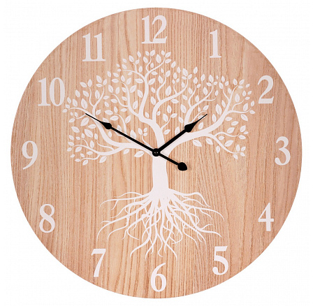 Hodiny nástěnné - pr. 58 cm, MDF, strom života