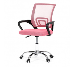 Dětská židle, houpací mechanismus, růžová síťovina, KA-L103 PINK