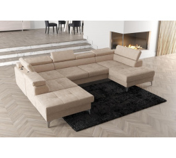 Rohová sedací souprava TOSCANIA MAX II 170x350x220 - levá, béžová