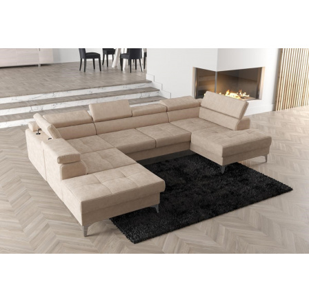 Rohová sedací souprava TOSCANIA MAX II 170x350x220 - levá, béžová