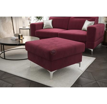 Taburet čalouněný  MALIBU 70 x 70 cm - Odtíny Růžové