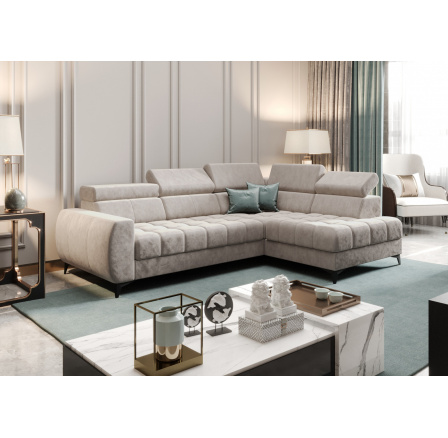 Rohová sedací souprava PORTO MINI 170X255 cm - pravá, béžová