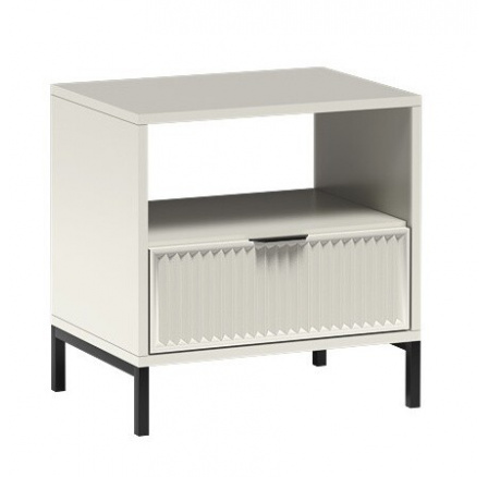 Noční stolek LINKaSTYLE LS-7, Kašmír/Černá