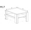 Konferenční stolek MEDIOLAN M17 Natural Hikora