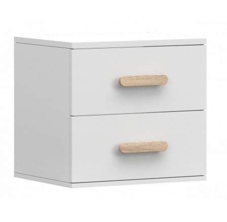 Noční stolek SMYK I - 22, Bílá Mat/Sonoma
