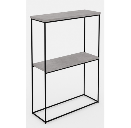 Konzola Velo Černá+Beton Konzola Velo Černá+Beton