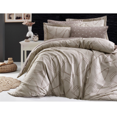 Saténový povlak na polštář Rovena mocca