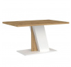 Jídelní stůl BRISTOL, Bílá/Dub Votan