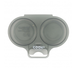 Nádoba na vaření vajec v mikrovlnné troubě šedá