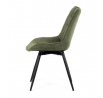 Jídelní židle, zelená, látka, HC-T1130 GRN2