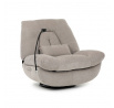 Polohovací křeslo, elektrické zabudované ovládání, béžová, látka, TV-7089 LAN2