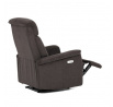 Polohovací křeslo, elektrické zabudované ovládání, hnědá, látka, TV-925 BR2