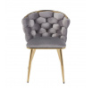 Židle velvet šedá K47-FXJG G