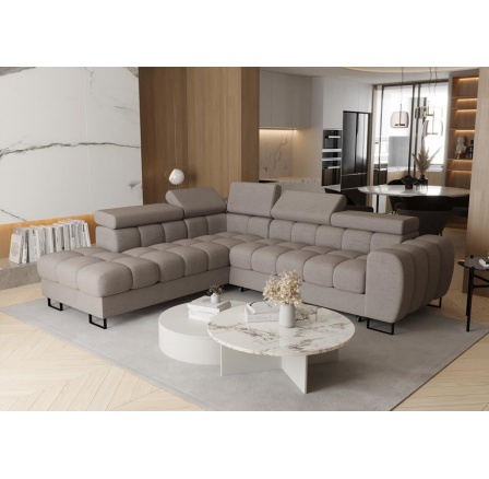 Rohová sedací souprava ASPEN 260x225 cm - šedá , levá