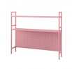 Kovový nástavec na stůl WENDY, 1150 x 980 x 220 mm, růžový