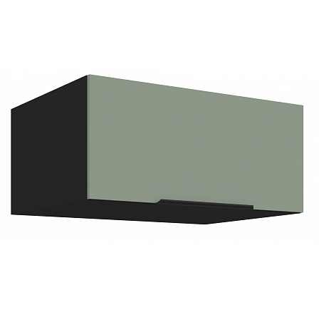 Horní skříňka ARIA - 80 NAGU-36 1F, Černá/Aquamarine