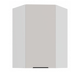 Horní rohová skříňka COMBO - 60x60 GN-90 1F (45°), Bílá/Kašmír