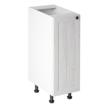 Kuchyňská dolní skřínka - PROWANSJA D30 - Levá, Bílá/Borovice Andersen