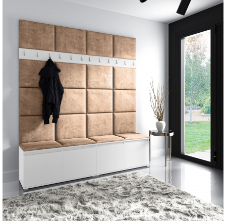 Předsíňová stěna EMI 4, Trinity 04/Bílá Předsíňová stěna EMI 4, Trinity 04/Bílá