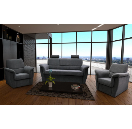 Sedací souprava Nadia tm.šedá