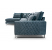 Rohová sedací souprava Corny L modrá