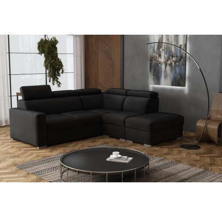 Sedací souprava Petrit IX pravá Kronos černá Sedací souprava Petrit IX pravá Kronos černá