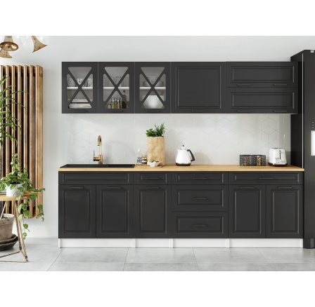 Kuchyňská linka Tyra 260/260 grafit MAT Kuchyňská linka Tyra 260/260 grafit MAT