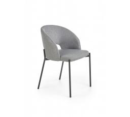 Jídelní židle K373, Šedá/Černá