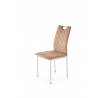 Jídelní židle K578, béžová / stříbrná
