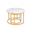 Konferenční stolek PAOLA, mramor/zlatá