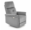 Polohovací křeslo SEMIR s USB, Šedá