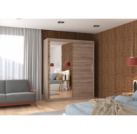 Posuvná skříň se zrcadlem TOM 180 Truffle+Truffle