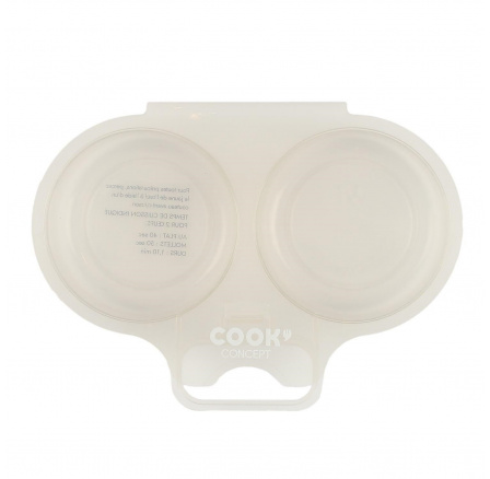 Nádoba na vaření vajec v mikrovlnné troubě bílá Nádoba na vaření vajec v mikrovlnné troubě bílá