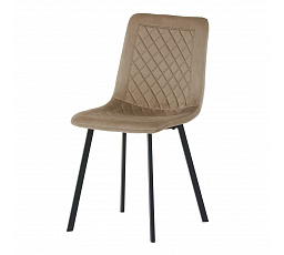 Jídelní židle, béžová, sametová látka, DCL-973 CAP4