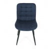 Jídelní židle, modrá, látka, HC-462 BLUE2