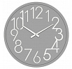 Hodiny nástěnné - pr. 60 cm, MDF, světle šedé