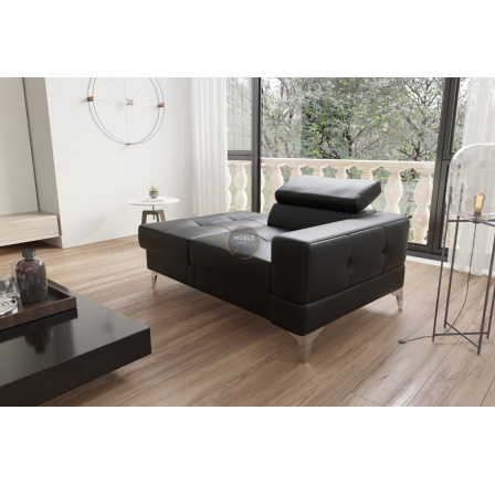 Sofa TOSCANIA I lenoška 135 cm přírodní kůže - volitelný odstín , levá strana