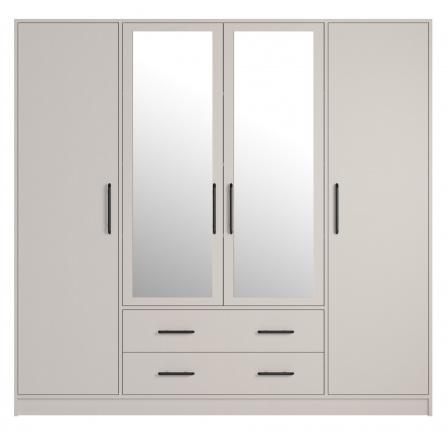 Šatní skříň SMART SRL1 se zrcadlem, Kašmír