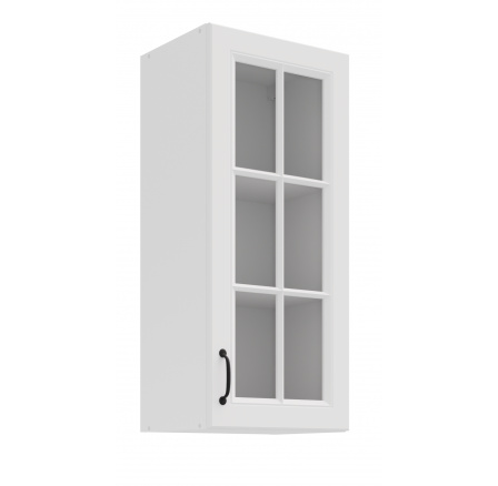 Horní skřínka STELLO - 40 GS-90 1F, Bílá/Bílá