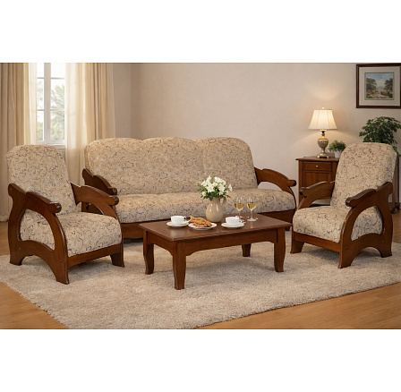 Sedací souprava Viki sv. hnědá