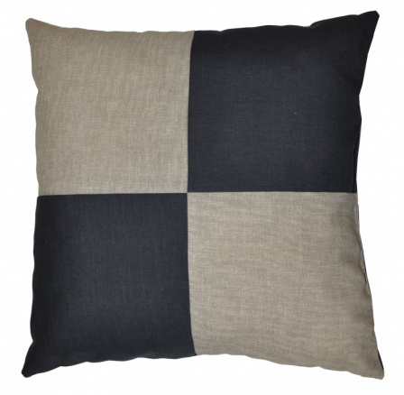 Veselý polštářek - béžová/tmavě šedá Veselý polštářek - béžová/tmavě šedá