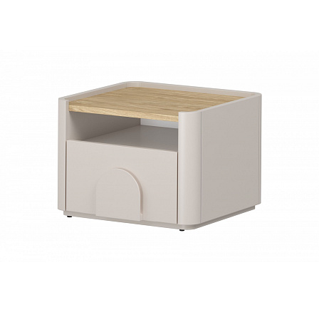 AMILIO NOČNÍ STOLEK 50 1KS - kašmír / olejovaný dub / úchyty kašmír